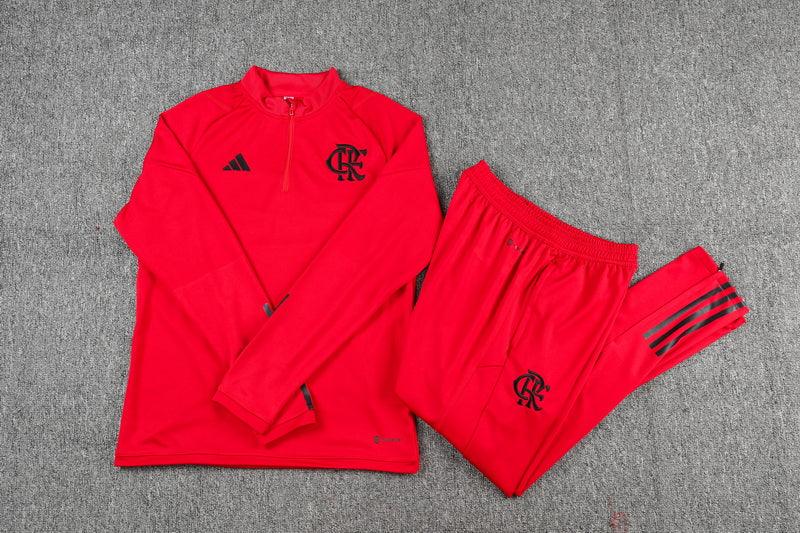 Conjunto do Flamengo 2023/24 Masculino Adidas - Vermelho