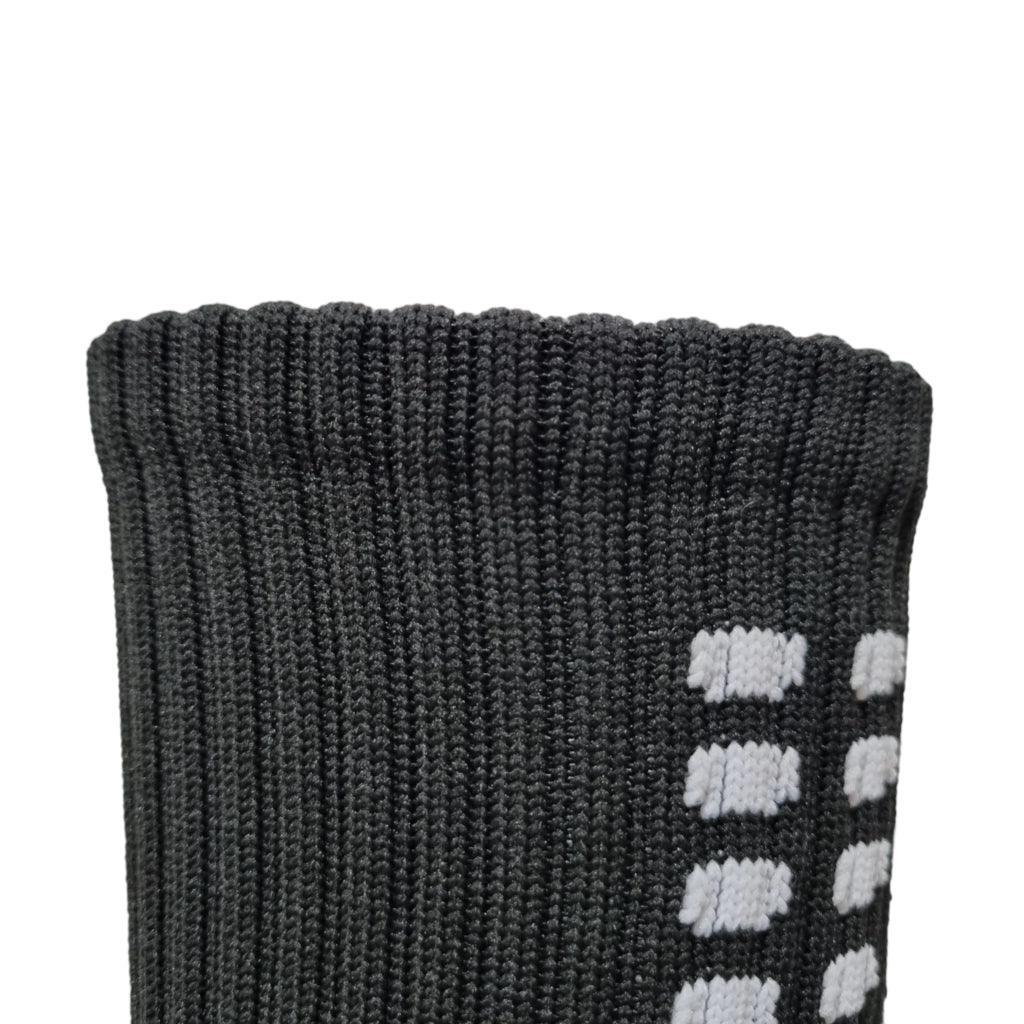 Meias de Futebol Antiderrapante Cano Baixo - Preta com Detalhes em Bege - Loja Futz