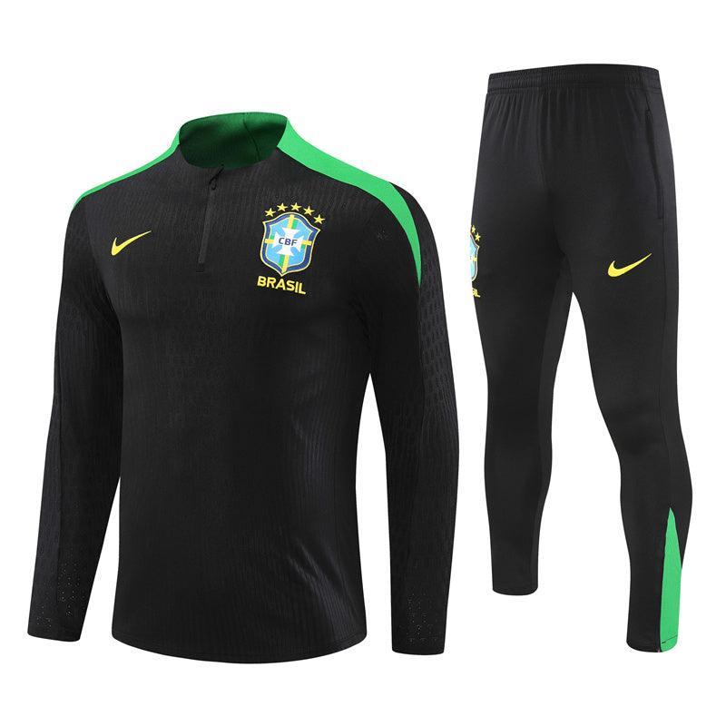 Conjunto do Brasil 2024/25 Nike - Preto e Verde