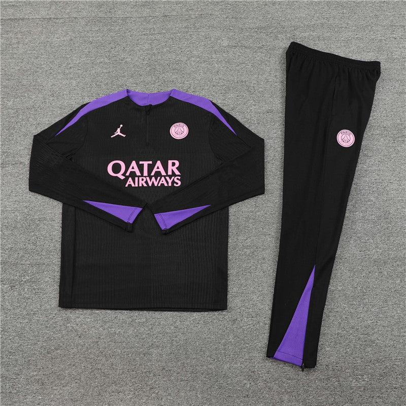 Conjunto do PSG 2024/25 Masculino Nike - Preto e Roxo