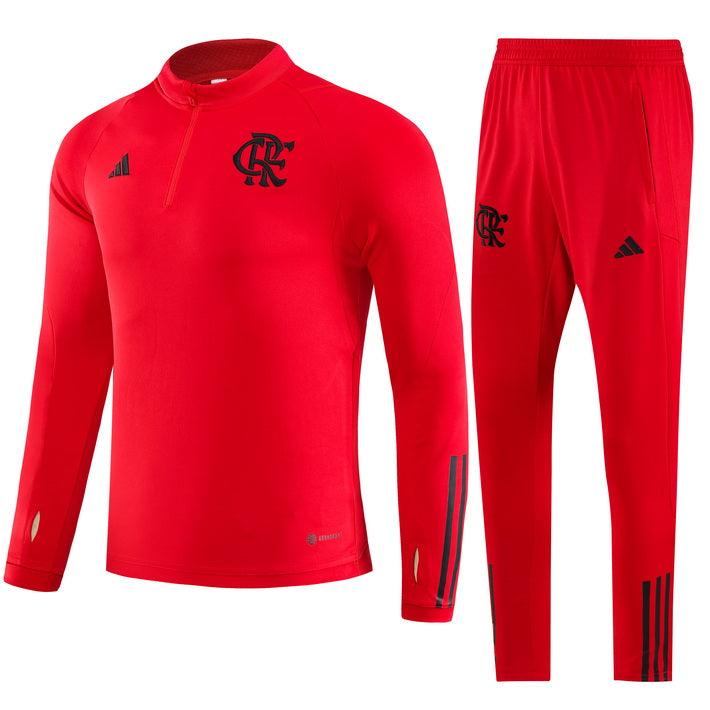 Conjunto do Flamengo 2023/24 Masculino Adidas - Vermelho