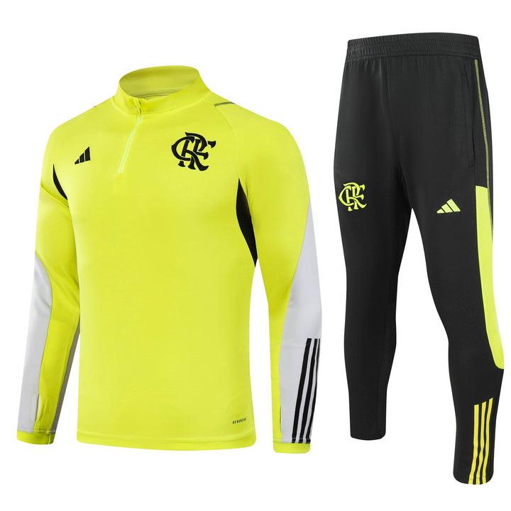 Conjunto do Flamengo 2024/25 Masculino Adidas - Amarelo