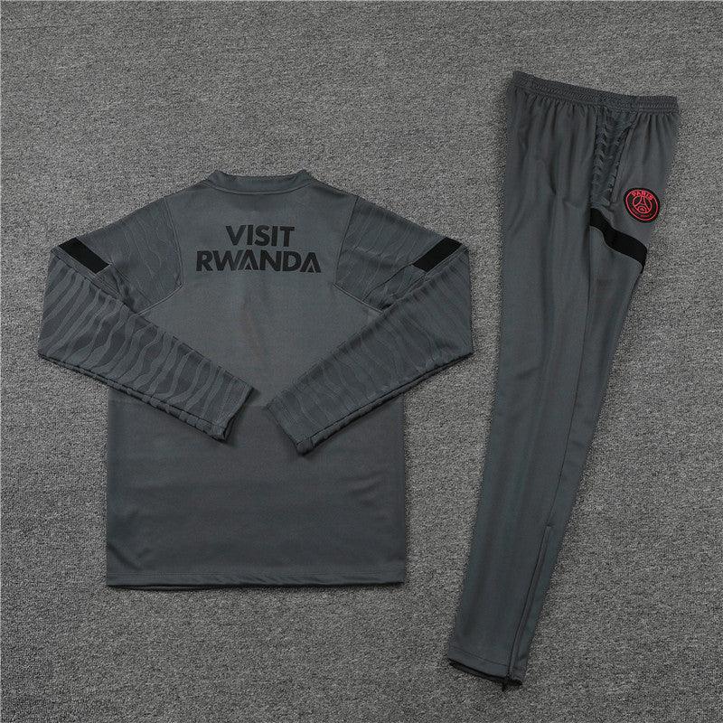Conjunto do PSG 2021/22 Masculino Nike - Cinza