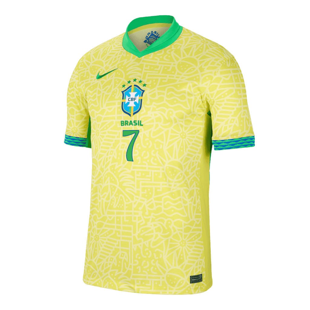 Camisa do Brasil 2024 Home Masculina - VINI JR. #7