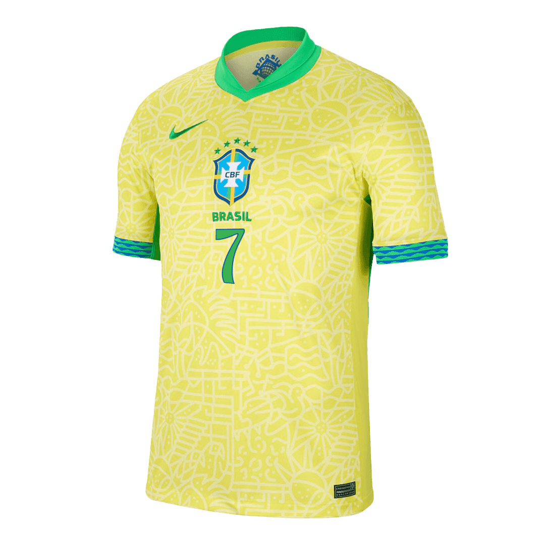 Camisa do Brasil 2024 Home Masculina - VINI JR. #7