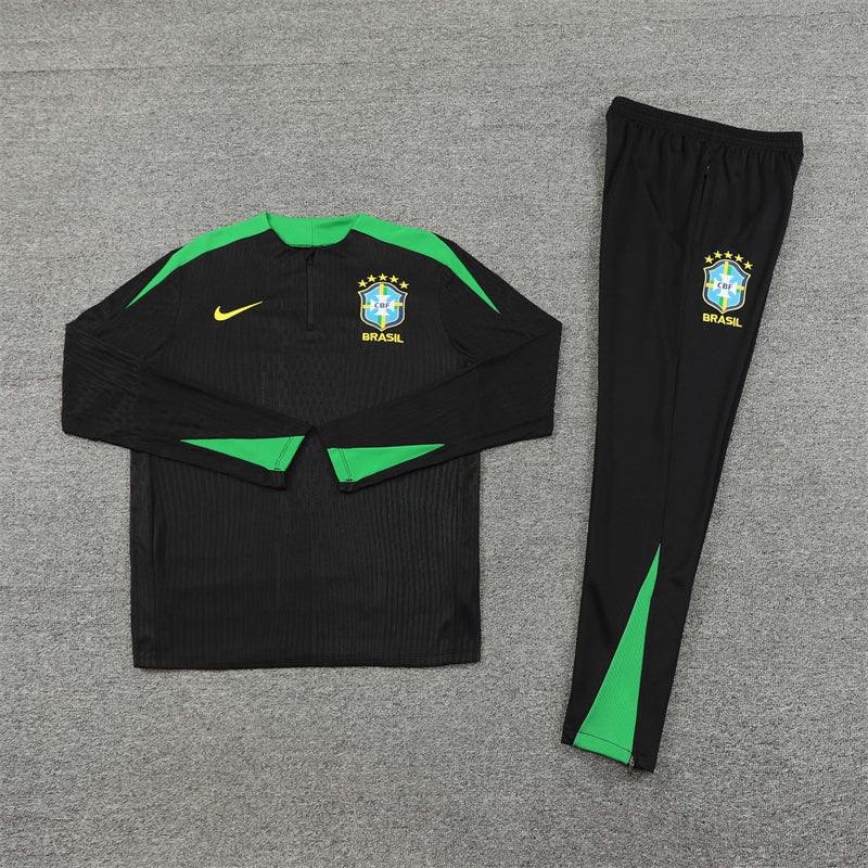 Conjunto do Brasil 2024/25 Nike - Preto e Verde