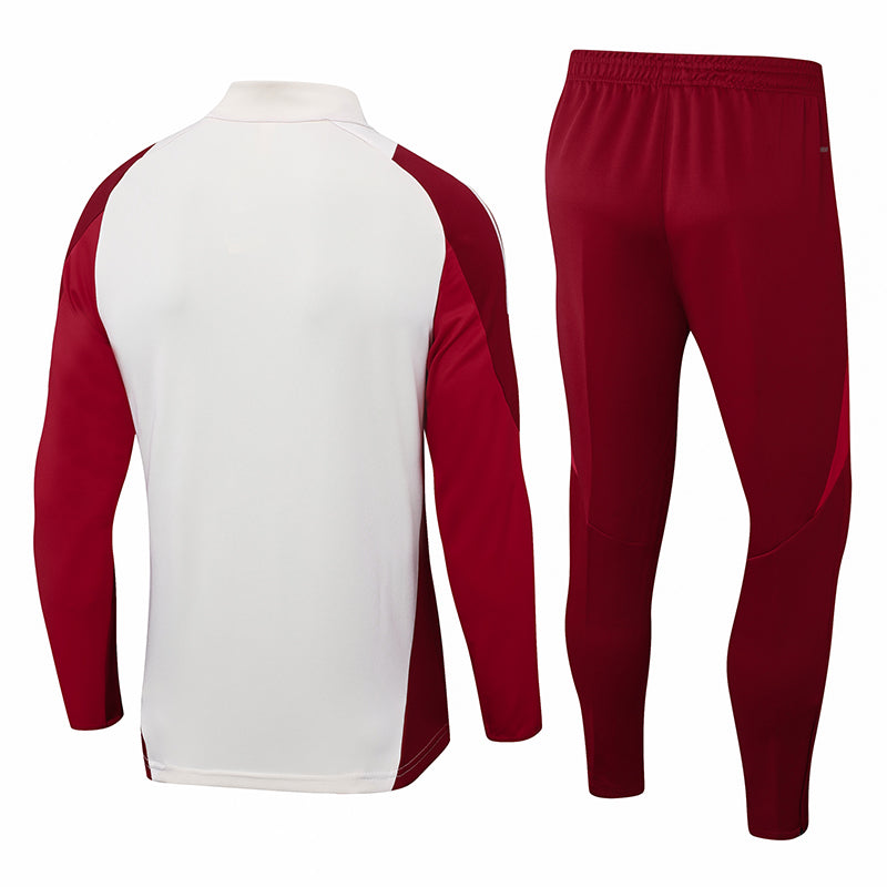 Conjunto do Bayern de Munique 2024/25 Masculino Adidas - Bege e Vermelho