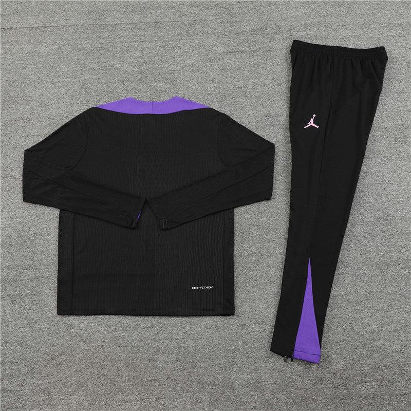 Conjunto do PSG 2024/25 Masculino Nike - Preto e Roxo