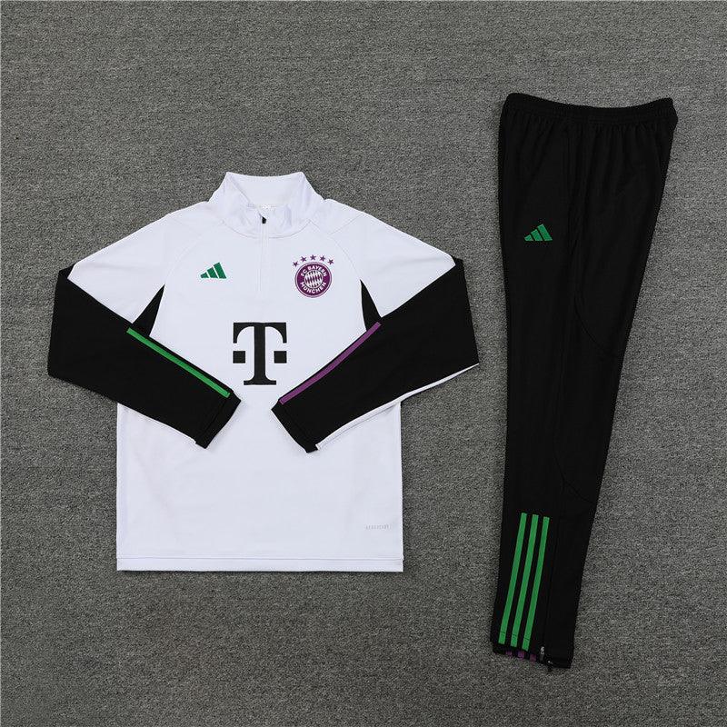 Conjunto do Bayern de Munique 2023/24 Masculino Adidas - Branco