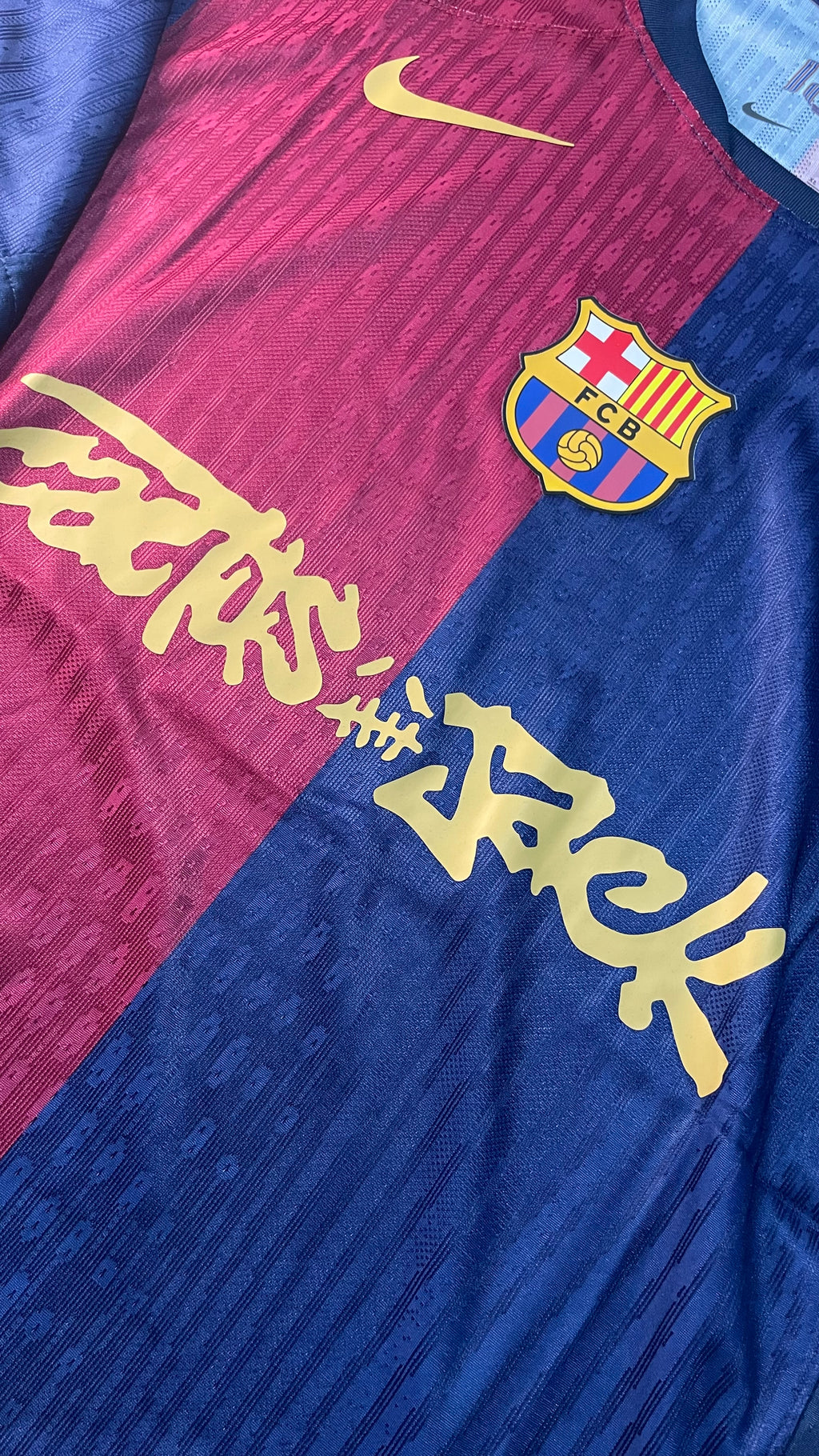 [PRONTA ENTREGA] Camisa do Barcelona x Travis Scott 2024/25 Away Masculina – Versão Jogador