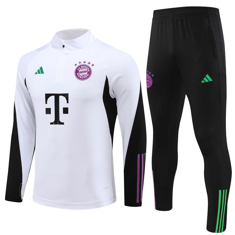 Conjunto do Bayern de Munique 2023/24 Masculino Adidas - Branco