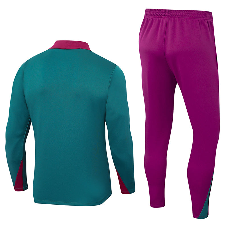 Conjunto do PSG 2024/25 Masculino Nike - Verde e Roxo