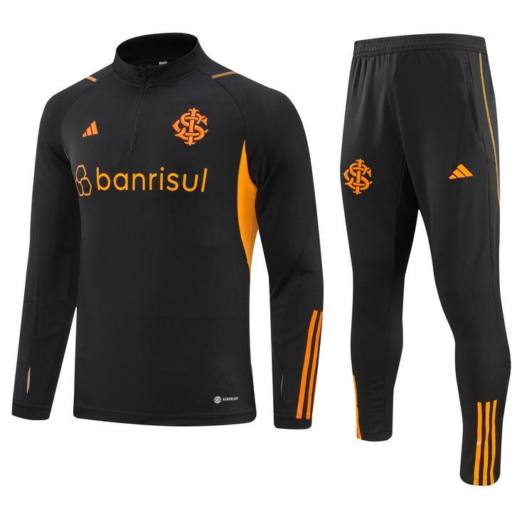 Conjunto do Internacional 2023/24 Masculino Adidas - Preto e Laranja