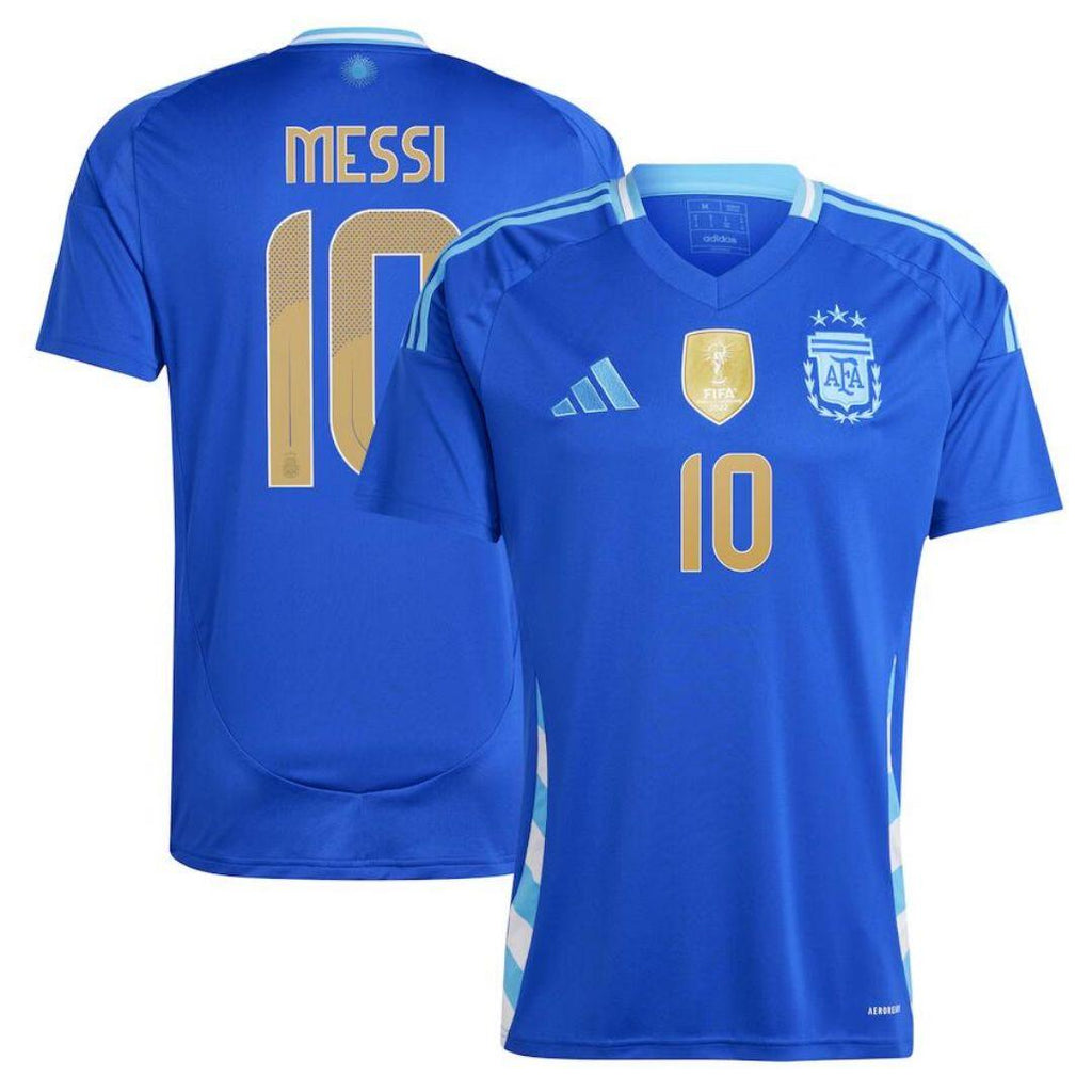 Camisa da Argentina 2024 Away - Patch Copa + MESSI #10 - Loja Futz