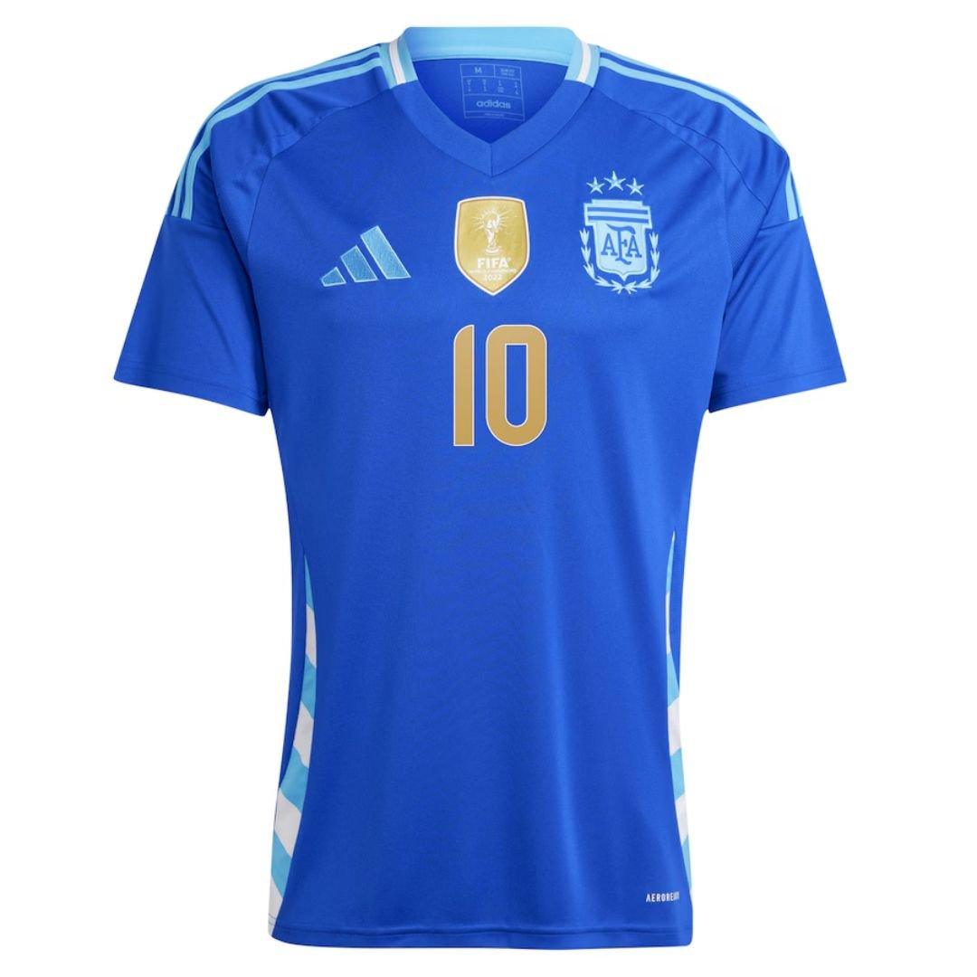 Camisa da Argentina 2024 Away - Patch Copa + MESSI #10 - Loja Futz