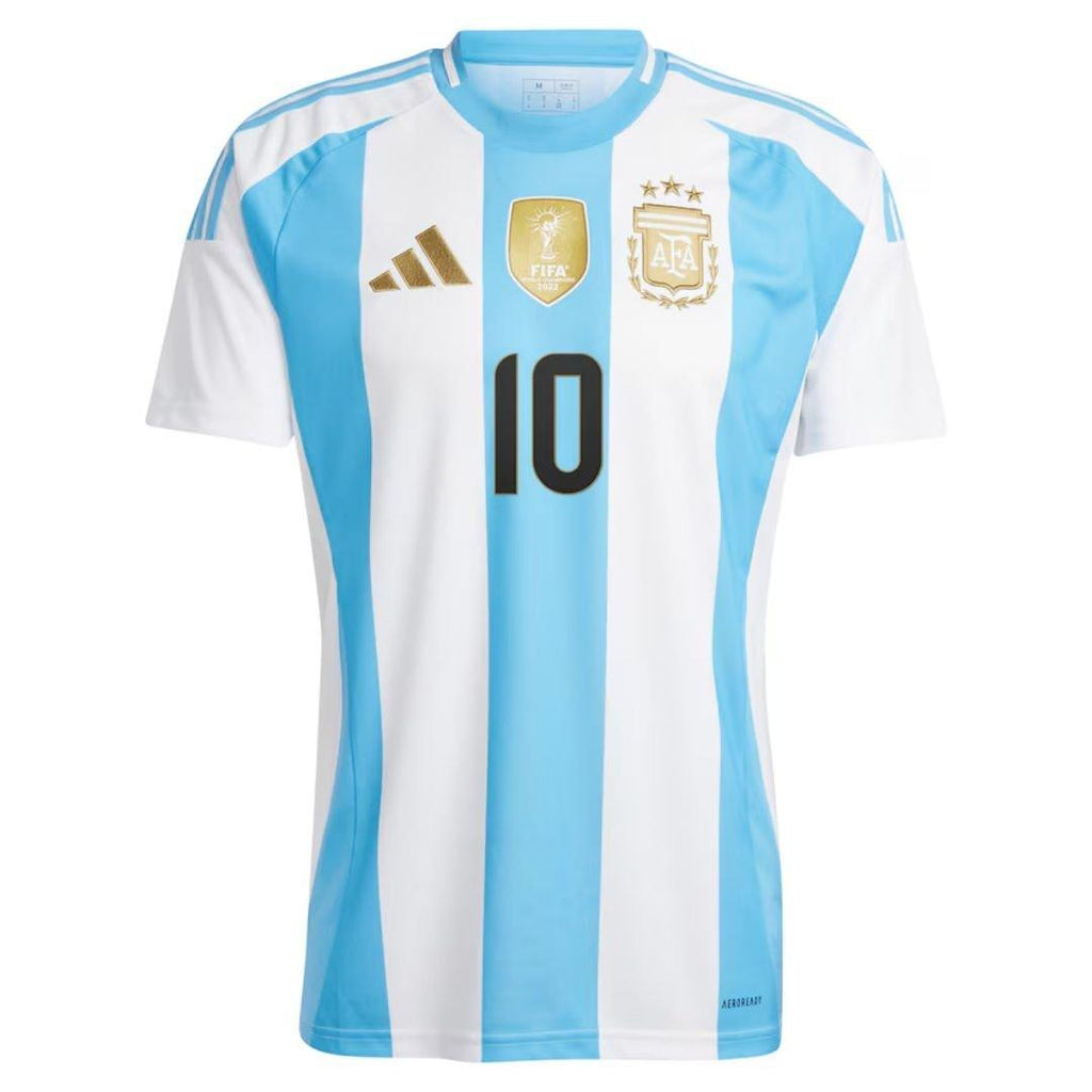 Camisa da Argentina 2024 Home - Patch Copa + MESSI #10 - Loja Futz
