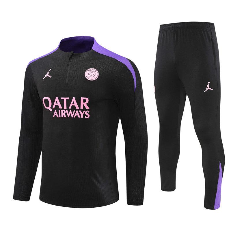 Conjunto do PSG 2024/25 Masculino Nike - Preto e Roxo