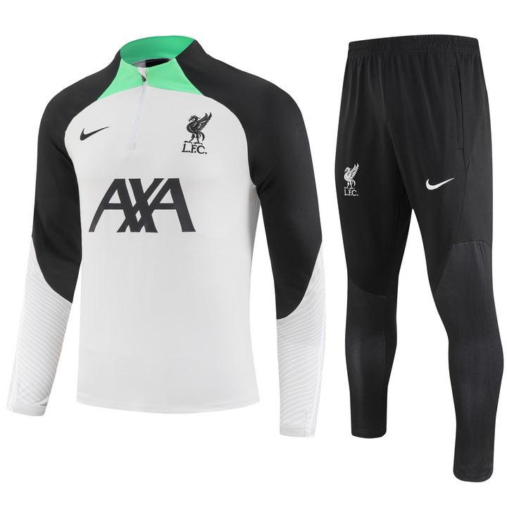 Conjunto do Liverpool 2023/24 Masculino Nike - Cinza e Verde