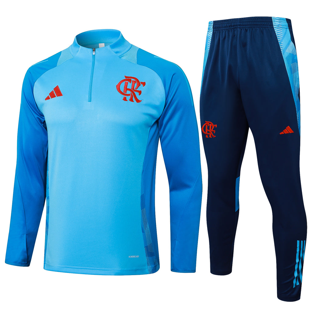 Conjunto do Flamengo 2025/26 Masculino Adidas - Azul Claro
