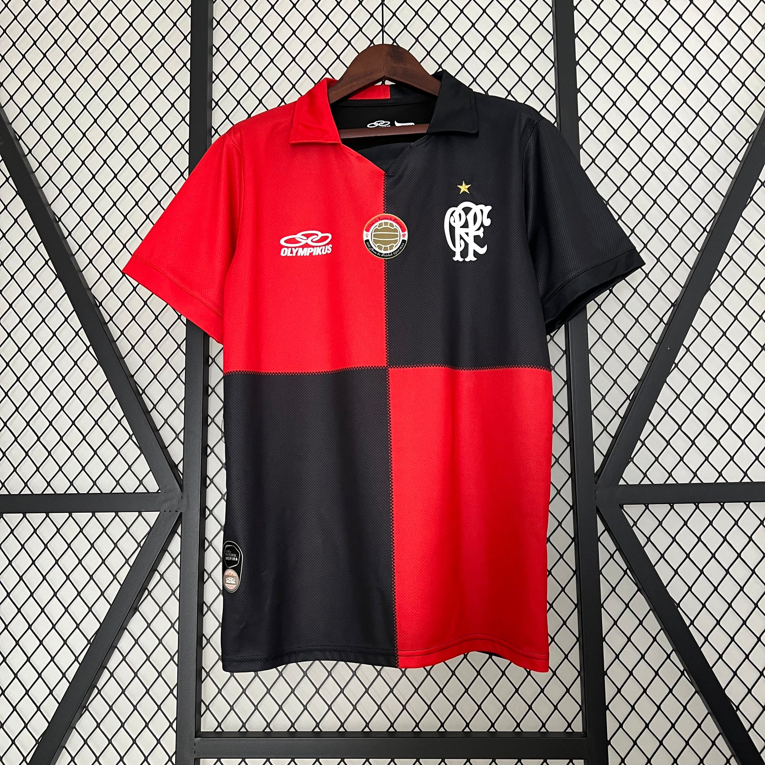Camisa Retrô do Flamengo 2012/13 100 Anos de Futebol Masculina - Edição Limitada