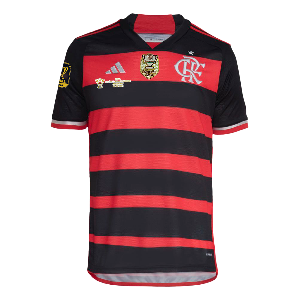 Camisa do Flamengo 2024/25 Home Masculina Final - Patch Campeão