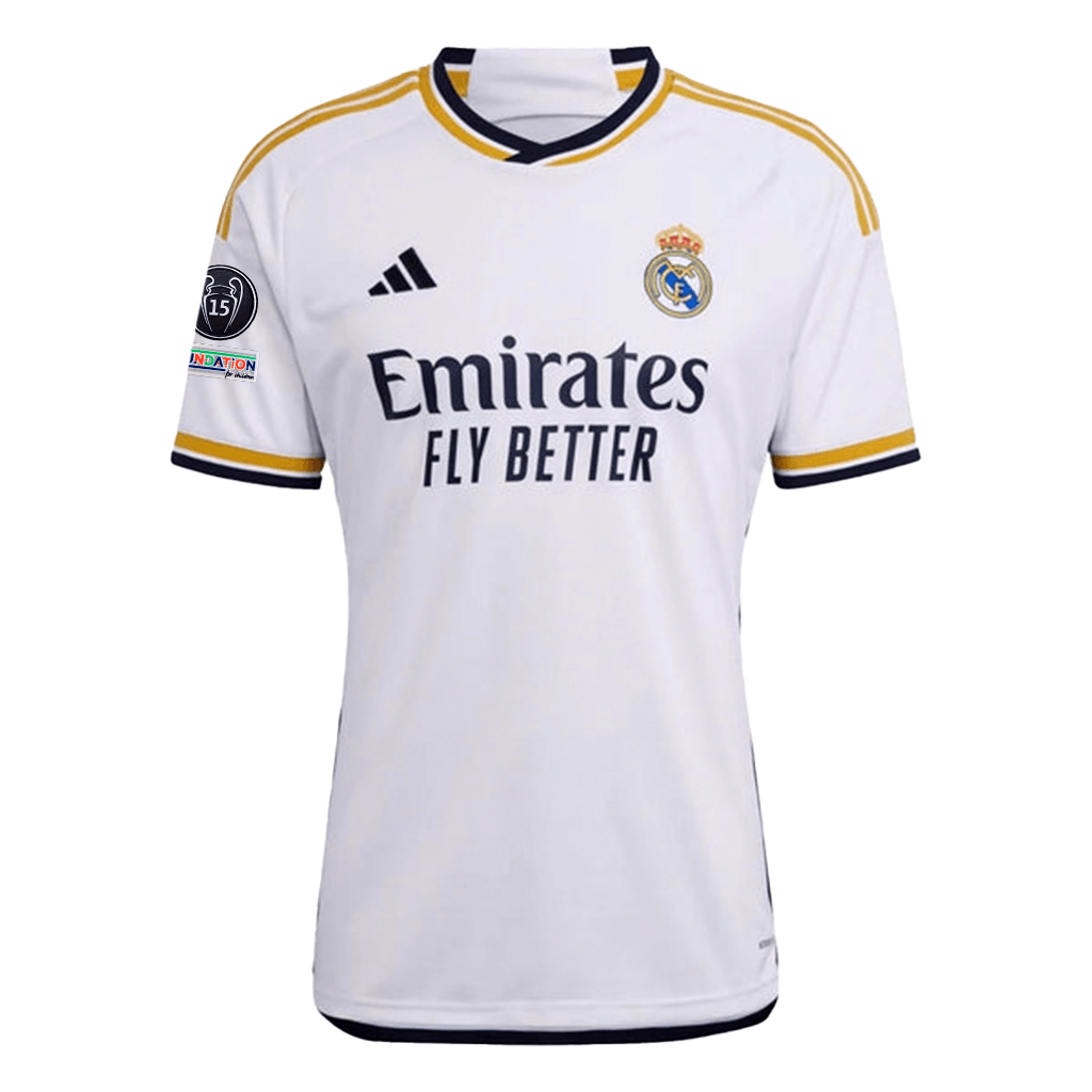 Camisa do Real Madrid 2023/24 Home Masculina - Patch UCL #15
