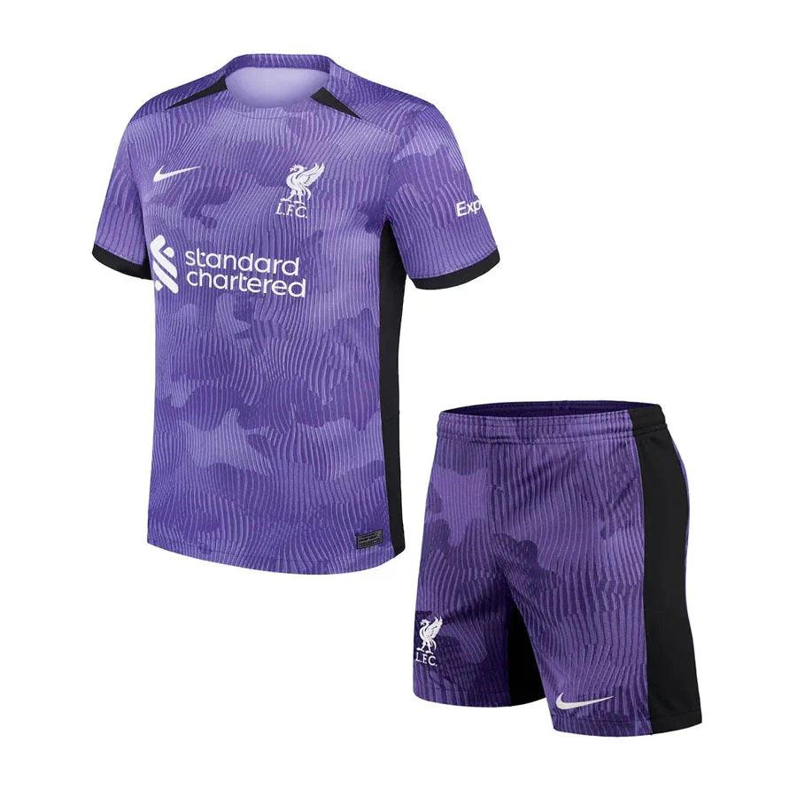 Kit Infantil do Liverpool 2023/24 Third